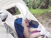 愉快的周末带着反差妹妹户外露营 忍不住内射了妹妹的小嫩穴