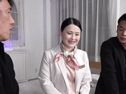 [USBA-075] 変態キャビンアテンダント 調教愛願 抑えていた性癖を開花させた気高き美人ドマゾCA 九十九こう - 1of5