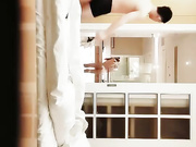 【秦总全国探花】约了个黑衣苗条妹子TP啪啪，卫生间扣逼穿上网袜猛操，很是诱惑喜欢不要错过